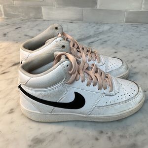 Nike Court Vision High tops.  Worn but in good condition.  Women’s size 8